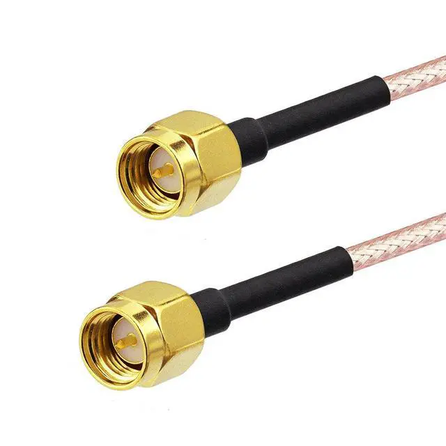 Alt view image 2 of 5 - SMA Coax Cable - SMA Male to SMA Male Connector - 6 Inch RG316 Coaxial Cable Jumper for 3G 4G LTE WiFi Antenna Router RTL SDR Dongle Analyzer - 5-Pack