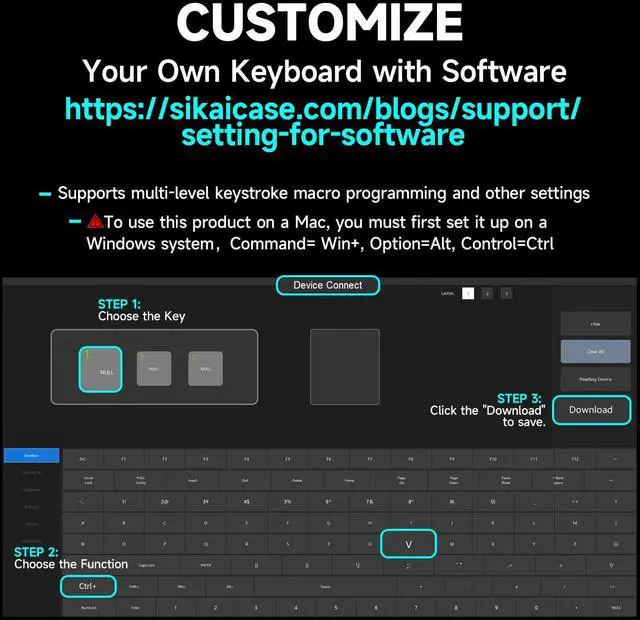 Alt view image 4 of 5 - OSU Keypad HotSwap One Handed Mechanical Gaming Keyboard Backlit Mini USB Keypad for Accounting Working or Rhythm Games (3-Key)