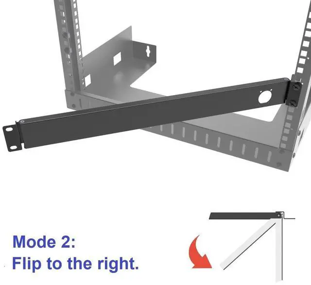 Alt view image 4 of 5 - 1U Hinged Rack Panel 1D XLR HDMI Audio Rack Mount Panel for 19 inches Rack Mount (1D)