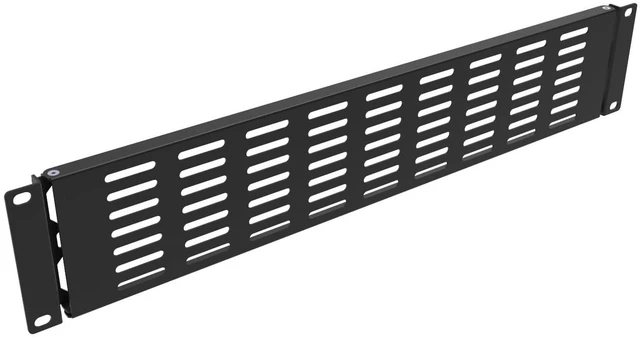 Main image of 2U Hinged Blank Rack Mount Panel Spacer with Venting | for 19 inches Network Cabinet or Server Rack Enclosure (2UVBP)