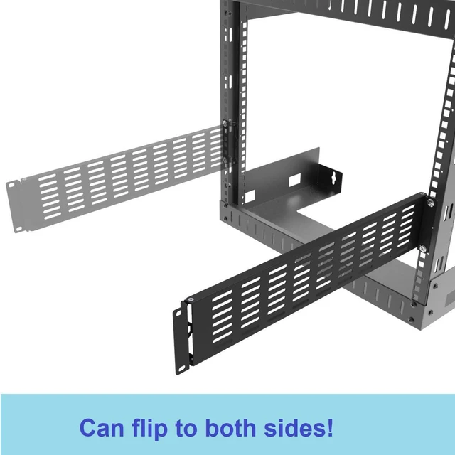 Alt view image 4 of 4 - 2U Hinged Blank Rack Mount Panel Spacer with Venting | for 19 inches Network Cabinet or Server Rack Enclosure (2UVBP)
