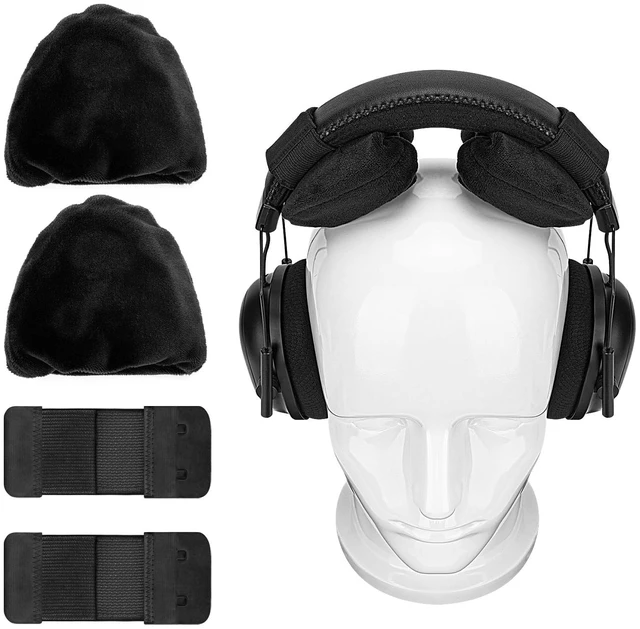 Main image of Comfort Headphones Headband Pressure Relief Pads, Compatible with Over-Ear Headsets, Velour Headband Cushion Pad for Bald Head, Prevent Headphones Hair Dent, Easy DIY Installation