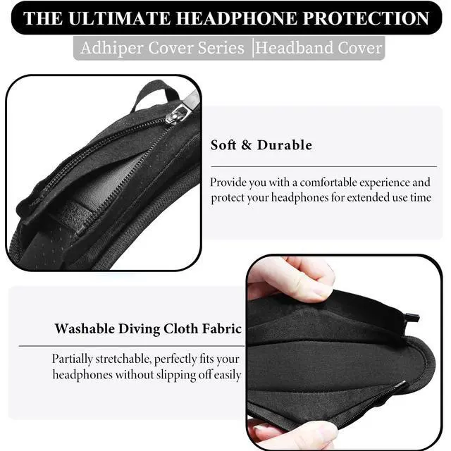 Alt view image 3 of 7 - Headphone Headband Cover for Skullcandy Sony Bose Soundcore JBL | Universal for Jabra Beats HyperX ATH JLab Nothing Sonos, for Skullcandy Crusher & Bose QuietComfort Series, with Hanging Loop