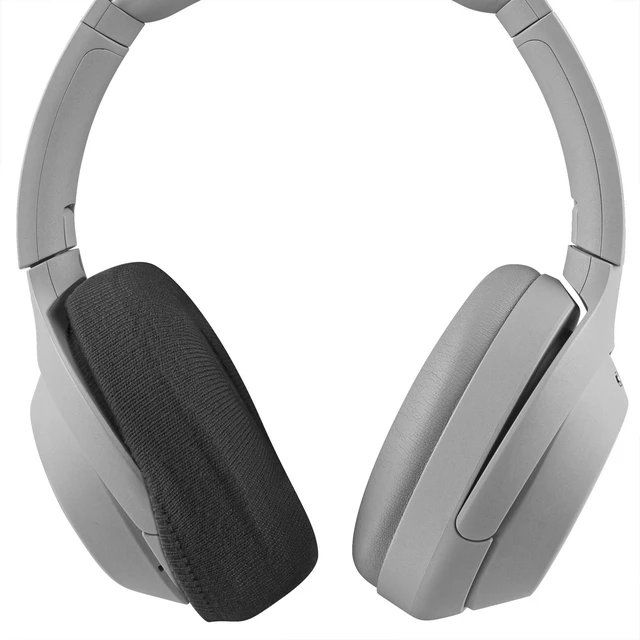 Alt view image 7 of 7 - 2 Pairs Stretch Knit Over-Ear Earcup Covers, Black, Fits 8-10 cm Machine Washable, Cable Hole, Protects Ear Pads From Sweat And Oils, SGS Certified, 2 Pairs Included, May Cover Controls