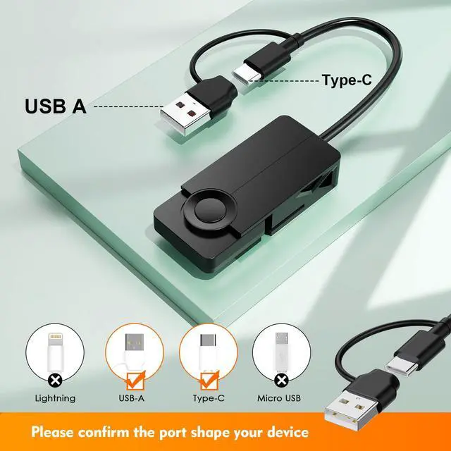 Alt view image 3 of 7 - CAC Reader 2 in 1 Type C Dual Connector, DOD Military USB Common Access CAC Card Reader Type C USB Smart Card Reader Compatible with Windows, Mac OS Mini Fold Plug and Play Black