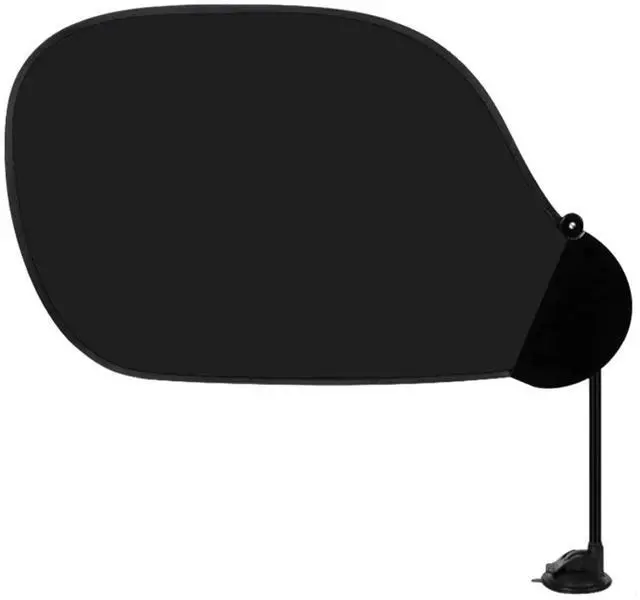 Main image of Laptop Sun Shade with Clip and Suction Cup (2 Ways to Use), 22.8 x 14.2 Inch Flexible Adjustable Cubicle Shade, Portable Foldable Laptop Cover for Beach Chairs and Car Window, Black