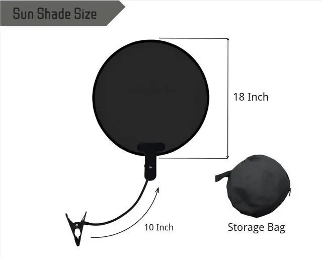 Alt view image 3 of 7 - Laptop Sun Shade for Working Outside - Heat Reflective, Waterproof, Foldable, Adjustable, and Portable Sunshade With Flexible Clip Stand