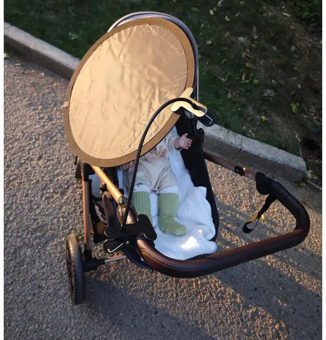 Alt view image 6 of 7 - Laptop Sun Shade for Working Outside - Heat Reflective, Waterproof, Foldable, Adjustable, and Portable Sunshade With Flexible Clip Stand