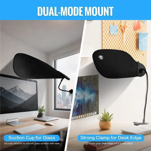 Alt view image 2 of 7 - Office Cubicle Shade,Desk Shade for Cubicle to Block Light Adjustable Desk Canopy for Privacy, Comfort and Glare Reduction, Laptop Sun Shade Accessories