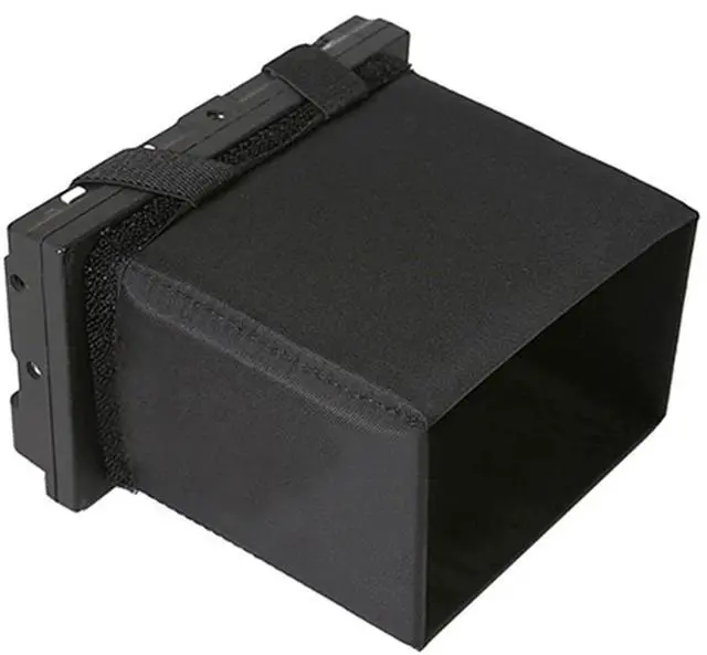 Alt view image 3 of 7 - 7 Inch Monitor Hood/Sunshade, Foldable and Portable Universal Fit Shade with Elastic Belt, for FEELWORD FW703, FW759, LUT7, T7