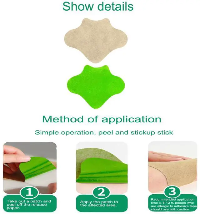 Alt view image 6 of 7 - Moxibustion Patch (Lumber Patch 12Patches Per Bag)|Wormwood Patch|Moxa Patch| self-Heating Mugwort Sticker