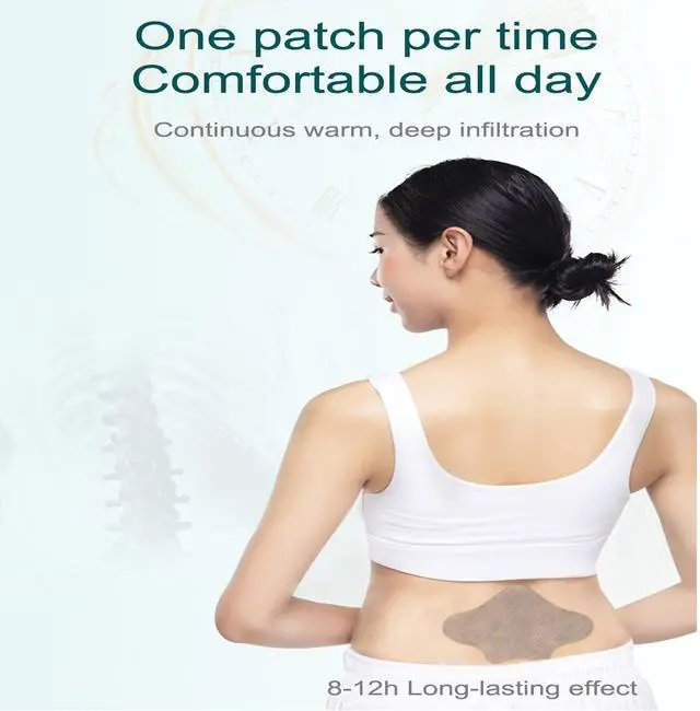 Alt view image 7 of 7 - Moxibustion Patch (Lumber Patch 12Patches Per Bag)|Wormwood Patch|Moxa Patch| self-Heating Mugwort Sticker