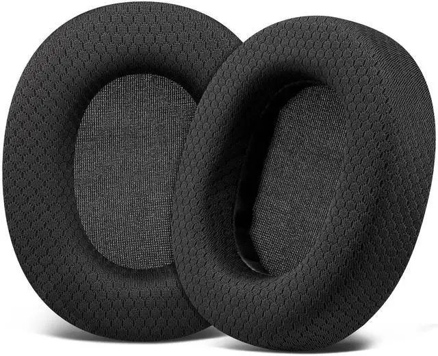 Main image of Fabric Replacement Earpads for Sony MDR-7506 MDR-V6 MDR-V7 MDR-CD900ST Monitor Headphones, Ear Pads Cushions with Softer High-Density Foam - Black