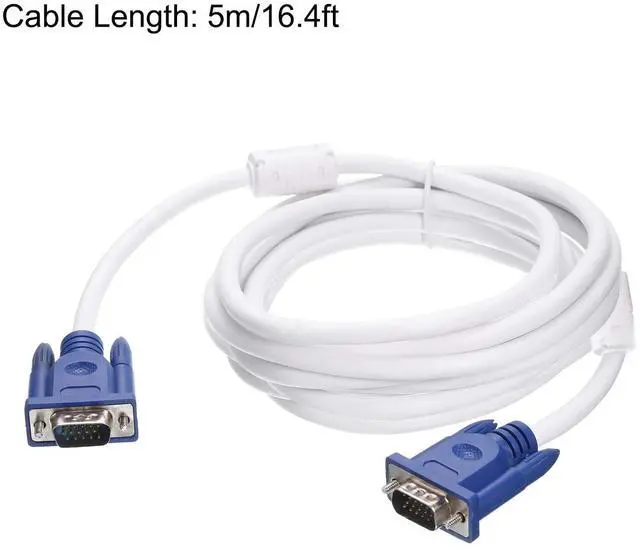 Alt view image 2 of 4 - VGA to VGA Cable, 5M/16.4ft Male to Male VGA 3+4 Video Cable for Computer, Projector