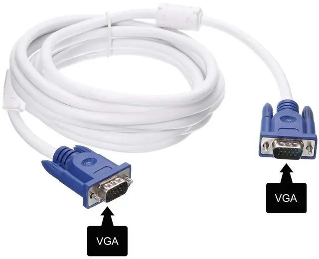 Alt view image 3 of 4 - VGA to VGA Cable, 5M/16.4ft Male to Male VGA 3+4 Video Cable for Computer, Projector