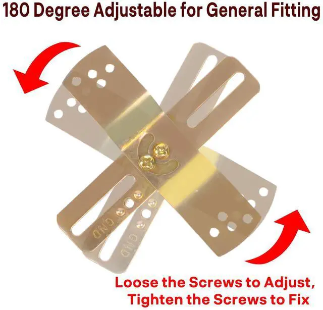 Alt view image 3 of 5 - 2Pack 4" Light Fixture Mounting Brackets, Adjustable Mounting Plates for Standard 4" Electric Box, Light Crossbar Set with Screw and Nuts for Wall Light, Close to Ceiling Light, Pendant