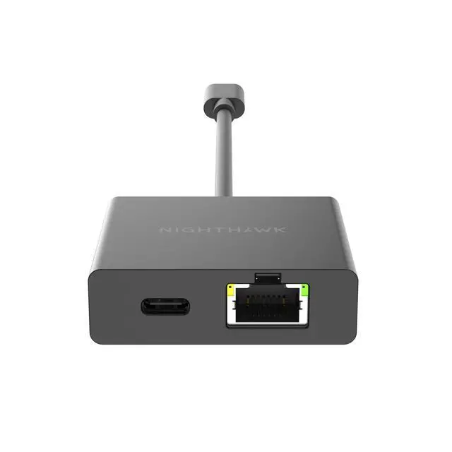 Alt view image 6 of 6 - Nighthawk USB-C to Ethernet Adapter with 60W Passthrough Charging (USB2ETH) Fast Wired Gigabit Ethernet Universally Compatible with Nighthawk Mobile Hotspots, Laptops, Tablets & More