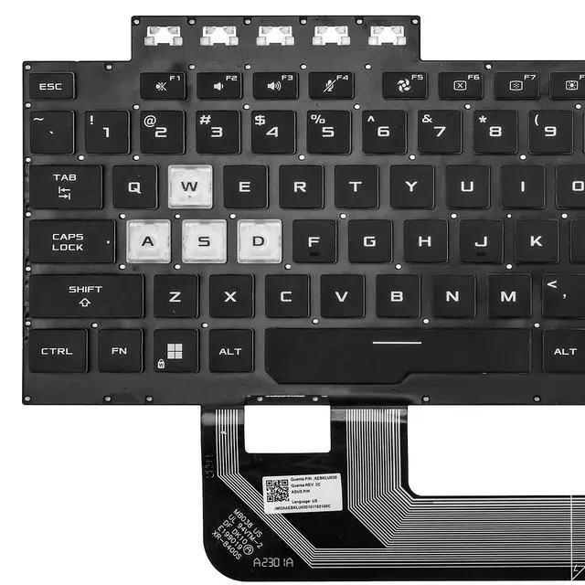 Alt view image 2 of 5 - Replacement Keyboard for Asus TUF Gaming A15 F15 FX506 FX506U FX506II FX506IH FA506 FA506IV FA506IU TUF Gaming F17 FX706 FX706L FX706U TUF A17 FA706 Series Laptop with RGB Backlight