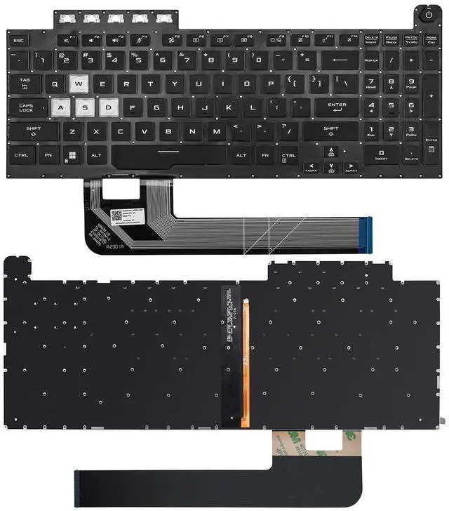 Alt view image 5 of 5 - Replacement Keyboard for Asus TUF Gaming A15 F15 FX506 FX506U FX506II FX506IH FA506 FA506IV FA506IU TUF Gaming F17 FX706 FX706L FX706U TUF A17 FA706 Series Laptop with RGB Backlight