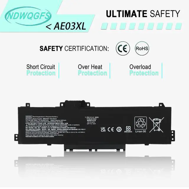 Alt view image 7 of 7 - AE03XL N21969-005 Laptop Battery Replacement for HP 240G10 250G10 255G10 14-EP 15-FC Series Compatible with AE03041XL N20951-CC1 HSTNN-OB3E TPN-DB1N