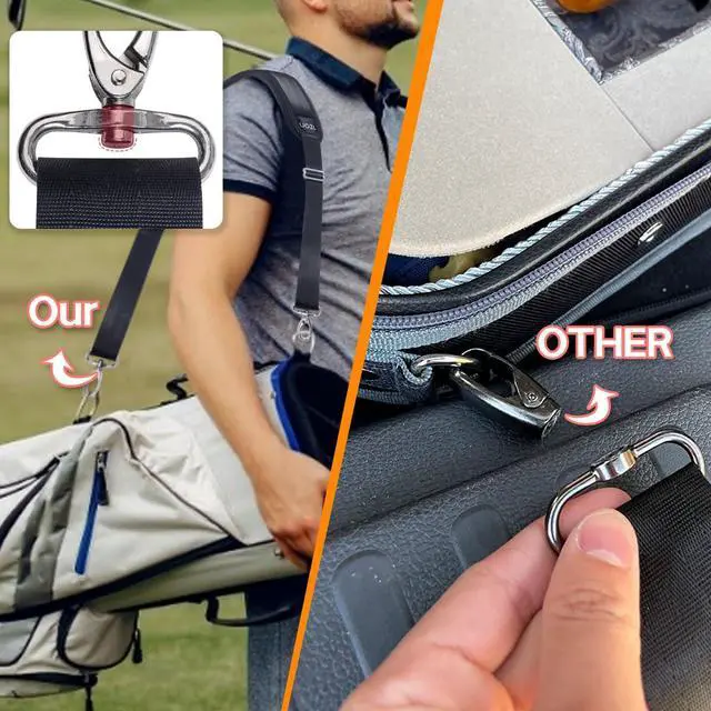 Alt view image 7 of 7 - 59 Inch Shoulder Straps, Soft with Ultra-Thick Fixed Shoulder Pad, Two Way Independently Adjustable Buckle Replacement Straps for Laptop Bag Messenger Bag Tool Bag Luggage,Black