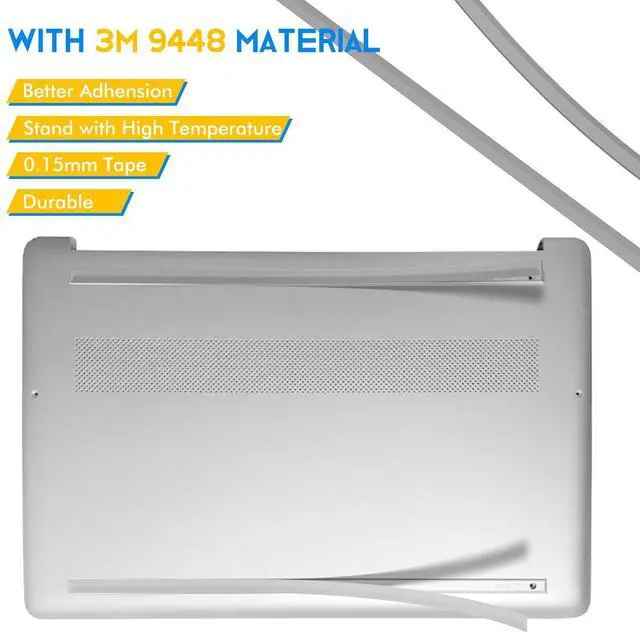 Alt view image 3 of 5 - 2PC Replacement Laptop Rubber Feet Strips for HP 15-DY 15T-DY 15-EF 15-ER 15-FR 15S-FQ TPN-Q222 Q230 Series Laptop, New Replacement HP Rubber Feet Strips