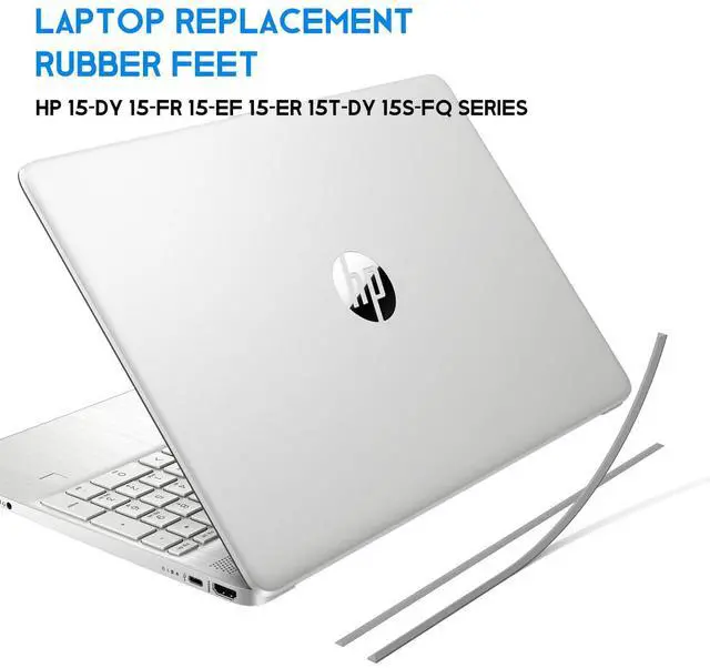 Alt view image 4 of 5 - 2PC Replacement Laptop Rubber Feet Strips for HP 15-DY 15T-DY 15-EF 15-ER 15-FR 15S-FQ TPN-Q222 Q230 Series Laptop, New Replacement HP Rubber Feet Strips