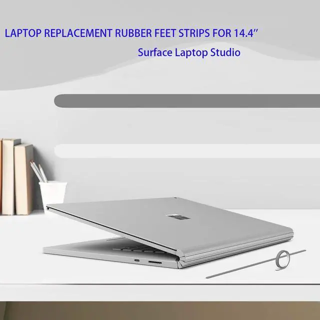 Alt view image 4 of 4 - 2PC Replacement Rubber Feet Strips for 14.4 inch Microsoft Surface Laptop Studio, Replacement Anti Slip Surface Laptop Studio 2 Rubber Feet,Gray