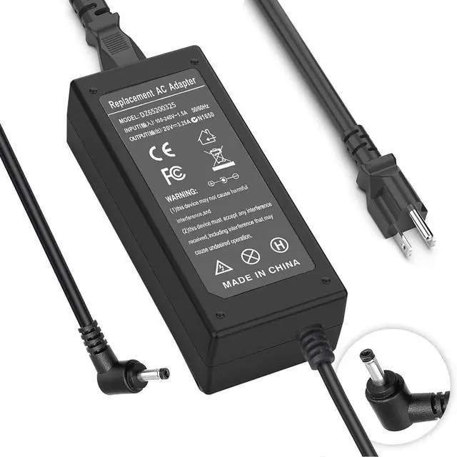 Main image of 65W AC Adapter Power Cord Replacement for Lenovo Laptop Charger Round Tip,IdeaPad 1 3 5, Flex 4 5 6 11 14 15 1470 1480,IdeaPad 330 330s 310 320 710s S145 S340 V15 Yoga 720 710