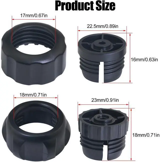 Alt view image 2 of 4 - 10 Sets Ball Joint Mounting Socket 17mm/18mm Mobile Phone Holder Car Gravity Mount Accessory with Threaded Screw Fixing Nut Air Outlet Fixing Clip Nut Base Holder