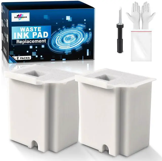 Main image of Waste Ink Pad Replacement with Reset Software for Ecotank ET-2800 ET-4800 ET-2720 ET-2803 ET-2400 ET-4700 2800 4800 2720 2803 ET2800 ET4800 Printer, Maintenance Box with Reset Software (2 Packs)