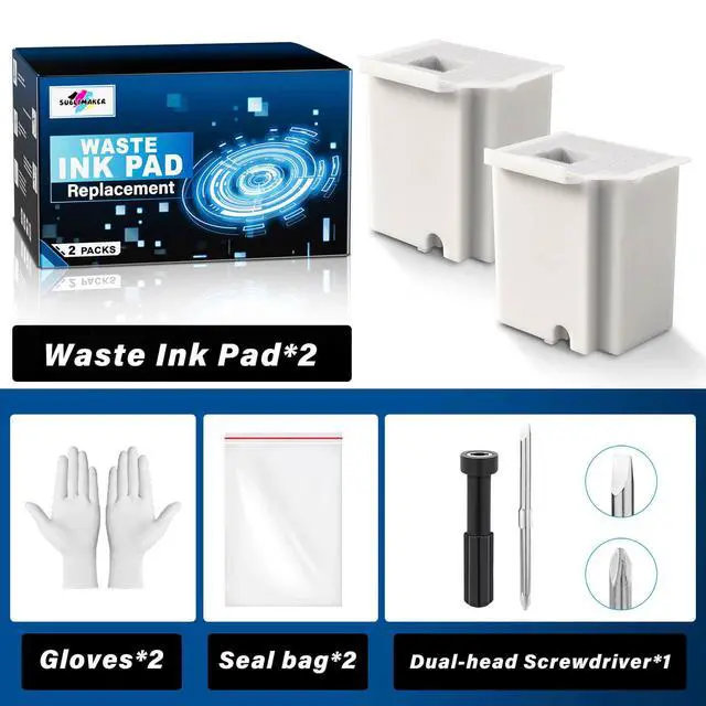 Alt view image 5 of 6 - Waste Ink Pad Replacement with Reset Software for Ecotank ET-2800 ET-4800 ET-2720 ET-2803 ET-2400 ET-4700 2800 4800 2720 2803 ET2800 ET4800 Printer, Maintenance Box with Reset Software (2 Packs)