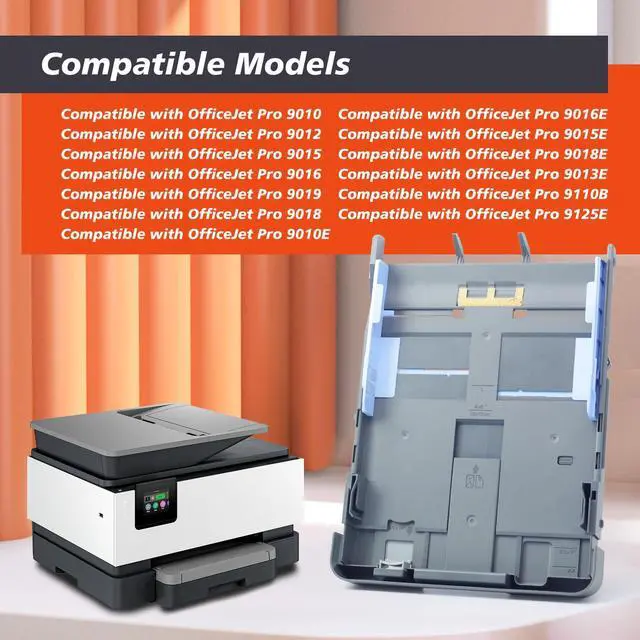 Alt view image 3 of 7 - Paper Output Input Delivery Tray Compatible with HP OfficeJet Pro 9010 9012 9015 9016 9019 9018 9010E 9016E 9015E 9018E 9013E 9110B 9125E Printer Replacement Parts