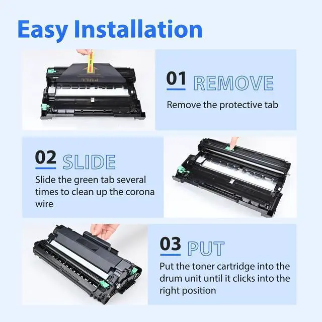 Alt view image 5 of 6 - Compatible DR730 Drum Unit (NOT Toner) Replacement for Brother Drum DR730 DR-730 to Work with MFC-L2710DW MFC-L2750DW HL-L2370DW HL-L2350DW HL-L2395DW HL-L2390DW DCP-L2550DW Printer (1 Pack)
