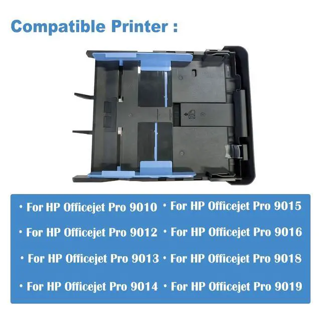 Alt view image 2 of 6 - Printer Paper Input Tray Delivery Tray Compatible with hp OfficeJet Pro 9010 9012 9013 9014 9015 9016 9018 9019 Replacement for Printer Tray Paper Input Delivery Tray, Durable Printer Parts