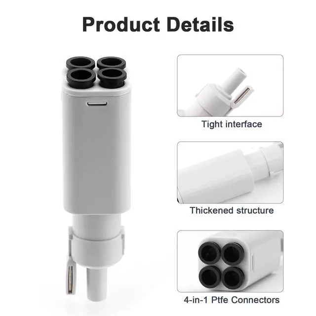 Alt view image 5 of 7 - 4-in-1 PTFE Adapter Replacement for Bambu Lab A1/A1mini 3D Printer Accessories,Excellent AMS Tubing Connectors