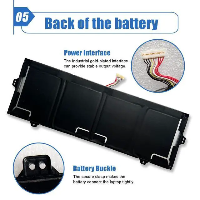 Alt view image 7 of 7 - Laptop Battery 68Wh Compatible with Samsung Galaxy Book Pro 360 15 15.6" NP950XDB NP950XDB-KA1US NP950XDB-KB1US NP950XDB-KC3US NP950XDB-KC5US NP950QDB NP950QDB-KB1US NP950QED-KB1US 15.44V