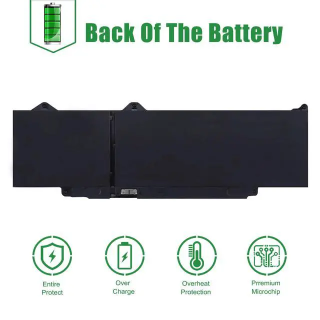 Alt view image 5 of 5 - DR02P Laptop Battery Replacement for Dell Latitude 5350 5440 5450 5540 5550 7455 3340 3440 3450 3540 3550 5340 Precision 3480 3490 3580 3590 Series 02X1V9 2X1V9 RXF9T 803W6 WYJ45 11.4V 54Wh