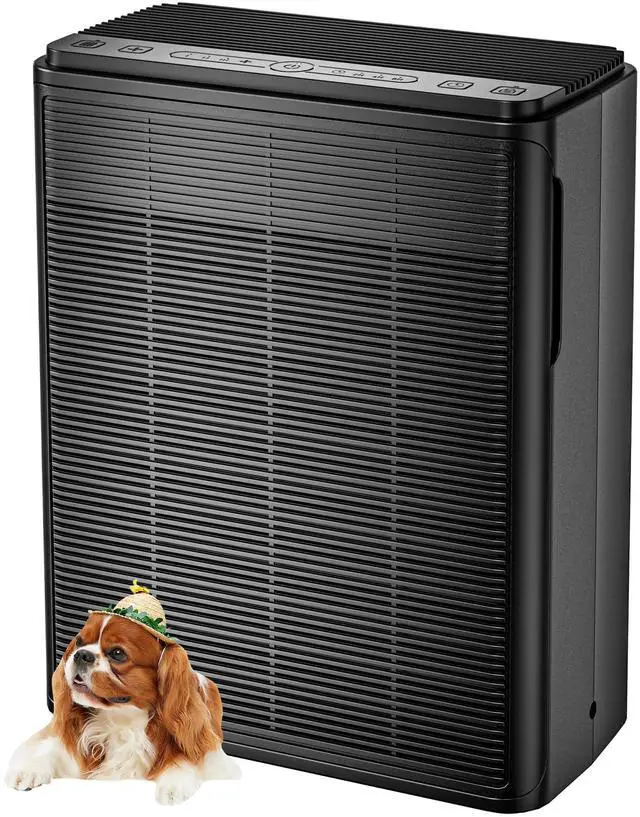 Main image of Air Purifiers for Home Large Room Up to 2000 Ft² with Washable Filters, AIUZLK H13 HEPA Filter,Bedroom Air Purifier for Pet,Air Cleaner for Smoke Pet Hair Dander Odor,P260 (Black)