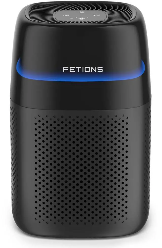 Main image of Air Purifier for Bedroom Up to 1250 ft², H14 True Air Purifier for Home Pets, Small Air Purifier with Sleep Mode, 4 Fan Speeds, 5 Night Light Modes, Fragrance Function
