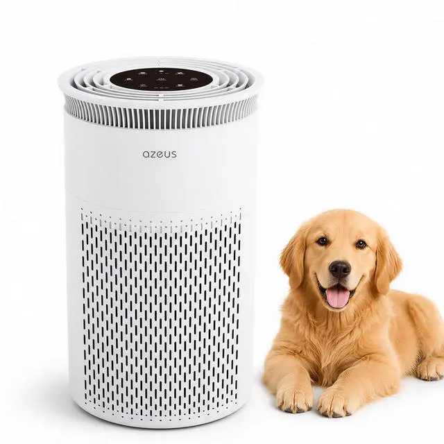 Main image of True HEPA Air Purifier (C8) 3-Stage Filtration System, 360° Air Intake, Ultra-Quiet, Ideal for Large Rooms, and Ozone Free (Medium)