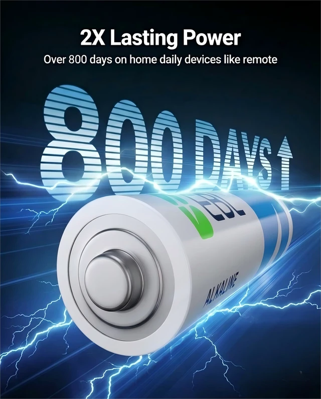 Alt view image 3 of 6 - EBL AA Batteries 36 Pack Alkaline Double A Batteries, 12-Year Shelf Life | Ultra Long-Lasting, Leakproof Design 1.5V AA Battery for Household and Office Devices, Mercury-Free, Leak-Resistant