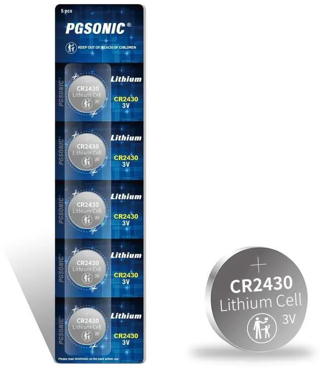 Main image of PGSONIC CR2430 3V Lithium Battery (5pcs)