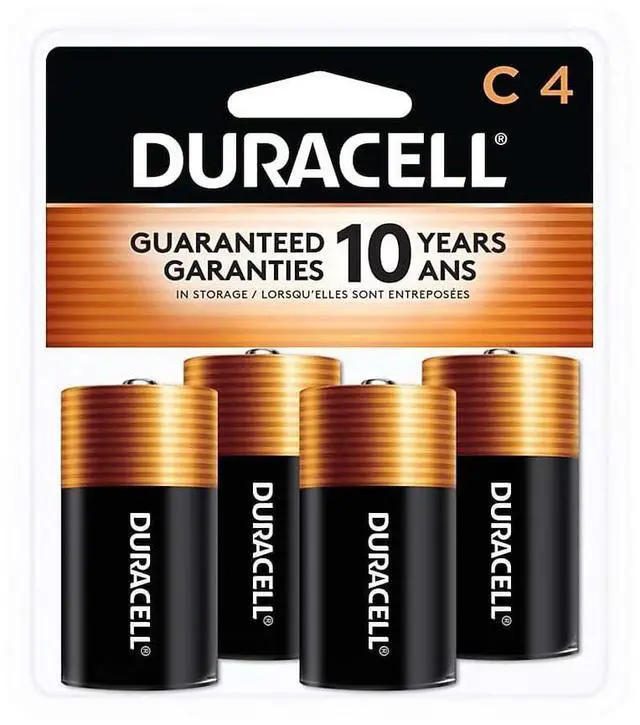 Main image of Coppertop C Batteries, 4 Count (Pack of 1), C Battery with Long-lasting Power, All-Purpose Alkaline Battery for Household and Office Devices