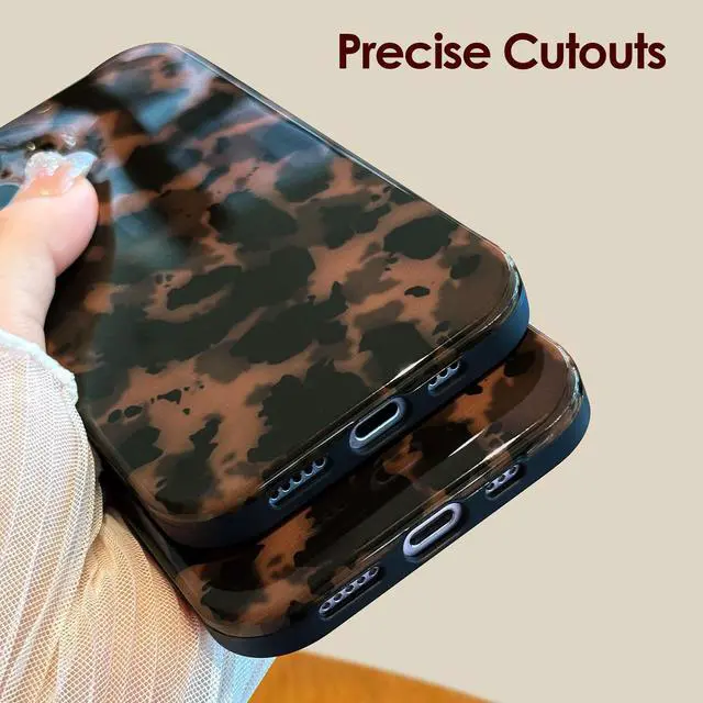 Alt view image 5 of 7 - Anuck for iPhone 16 Plus Case Tortoise Shell Phone Case, Cute Chic Amber Leopard Cheetah Print Aesthetic Design Full Camera Protection, Soft TPU Slim Shockproof Cover 6.7" for Women Girls Men-Tortoise