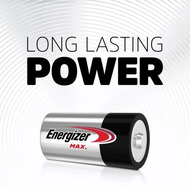 Alt view image 3 of 7 - Energizer MAX C Batteries, Premium Alkaline C Cell Batteries (8 Battery Count)