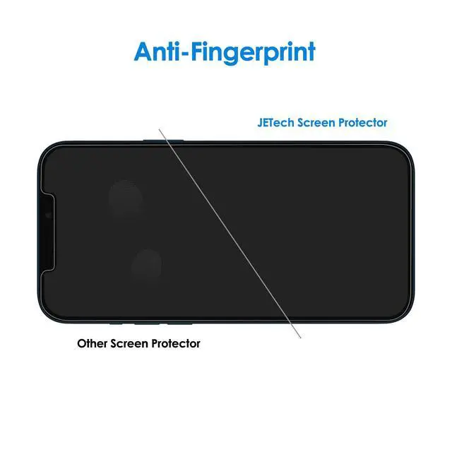 Alt view image 6 of 6 - JETech Screen Protector for iPhone 12 Pro Max 6.7-Inch, Tempered Glass Film, 3-Pack