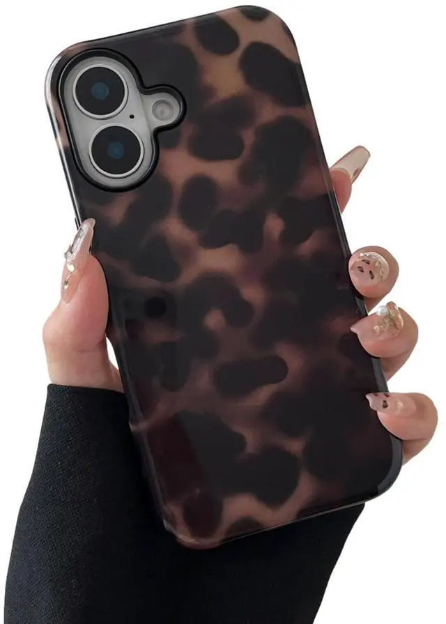 Main image of Longlayss Compatible with iPhone 16 Plus Case Tortoise Shell Phone Case