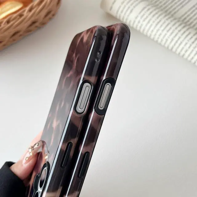 Alt view image 5 of 7 - Longlayss Compatible with iPhone 16 Plus Case Tortoise Shell Phone Case