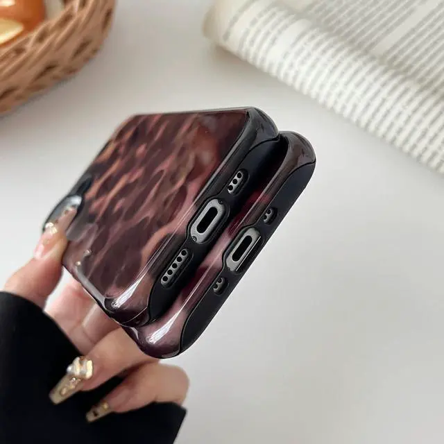 Alt view image 7 of 7 - Longlayss Compatible with iPhone 16 Plus Case Tortoise Shell Phone Case